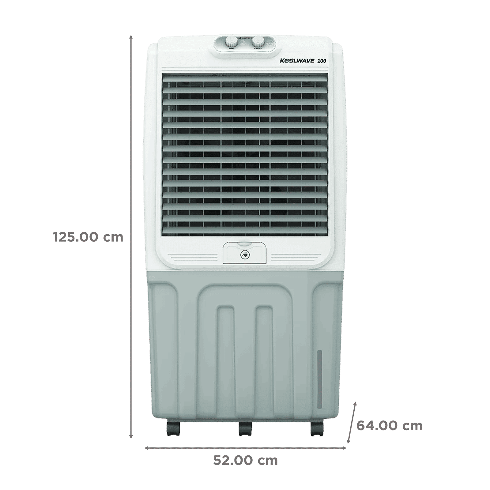 HAVELLS KoolWave 100 Litres Desert Air Cooler with Thermal Overload Protection (Inverter Compatible, White & Grey)_2