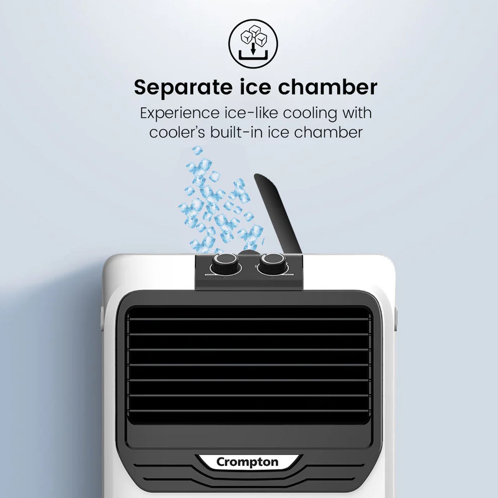 Crompton Jedi PAC 16 Litres Personal Air Cooler with Everlast Pump (4 Way Air Deflection, White & Black)_6