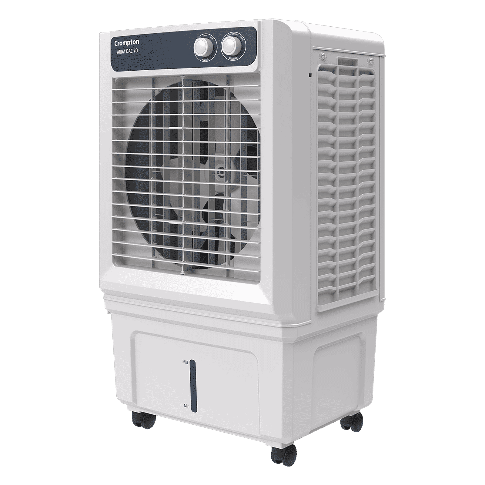 Crompton Aura 70 Litres Desert Air Cooler with Everlast Pump (Collasible Louvers, Indian Ink & While)_4