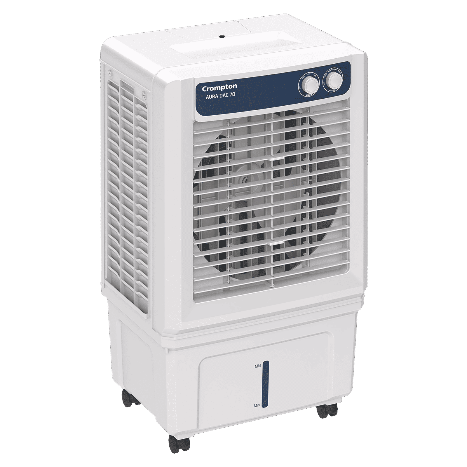 Crompton Aura 70 Litres Desert Air Cooler with Everlast Pump (Collasible Louvers, Indian Ink & While)_5
