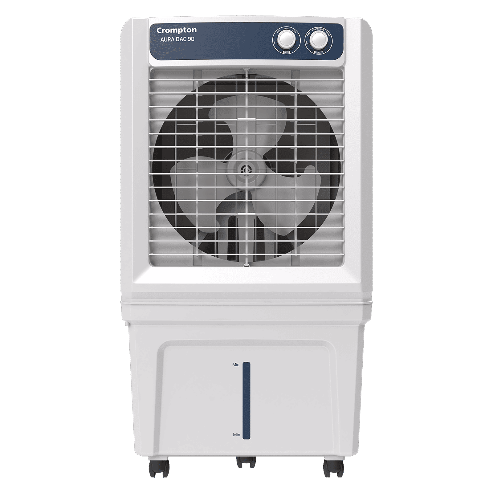 Crompton Aura 90 Litres Desert Air Cooler with Everlast Pump (Collasible Louvers, Indian Ink & While)_1