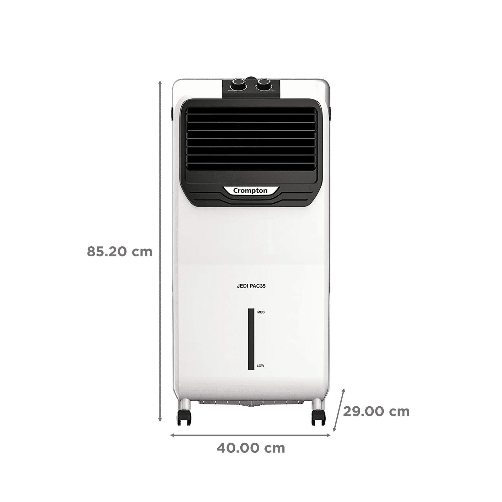 Crompton Jedi PAC 35 Litres Personal Air Cooler with Everlast Pump (4 Way Air Deflection, White & Black) Crompton Jedi PAC 35 Litres Personal Air Cooler with Everlast Pump (4 Way Air Deflection, White & Black)_2