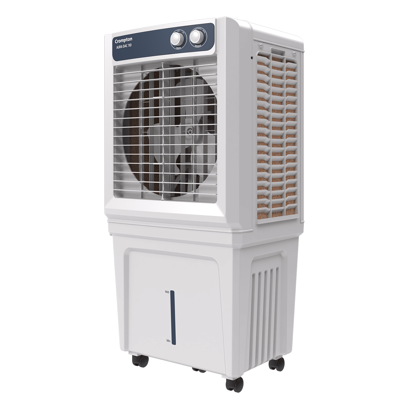 Crompton Aura 110 Litres Desert Air Cooler with Everlast Pump (Collasible Louvers, Indian Ink & While)_4