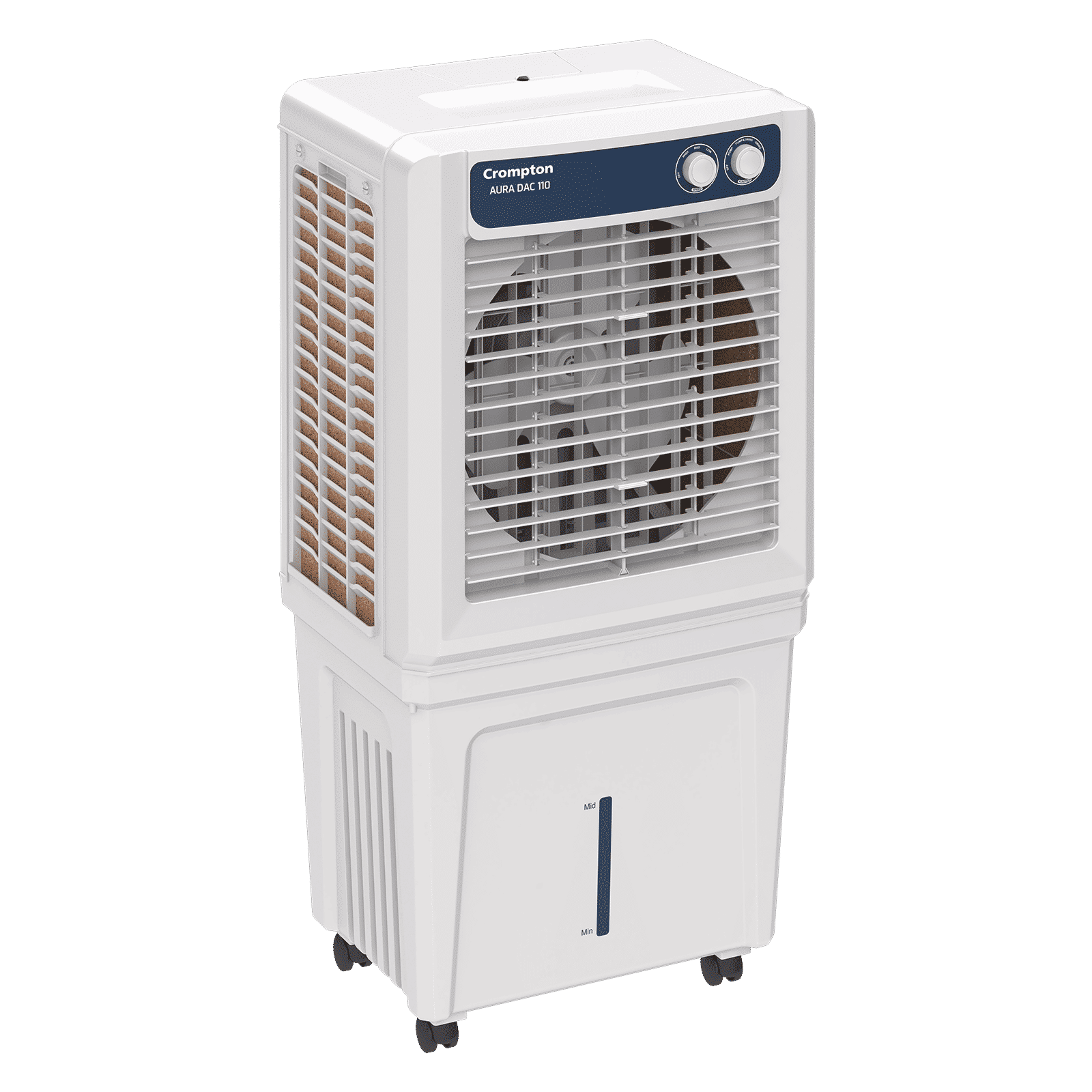 Crompton Aura 110 Litres Desert Air Cooler with Everlast Pump (Collasible Louvers, Indian Ink & While)_5