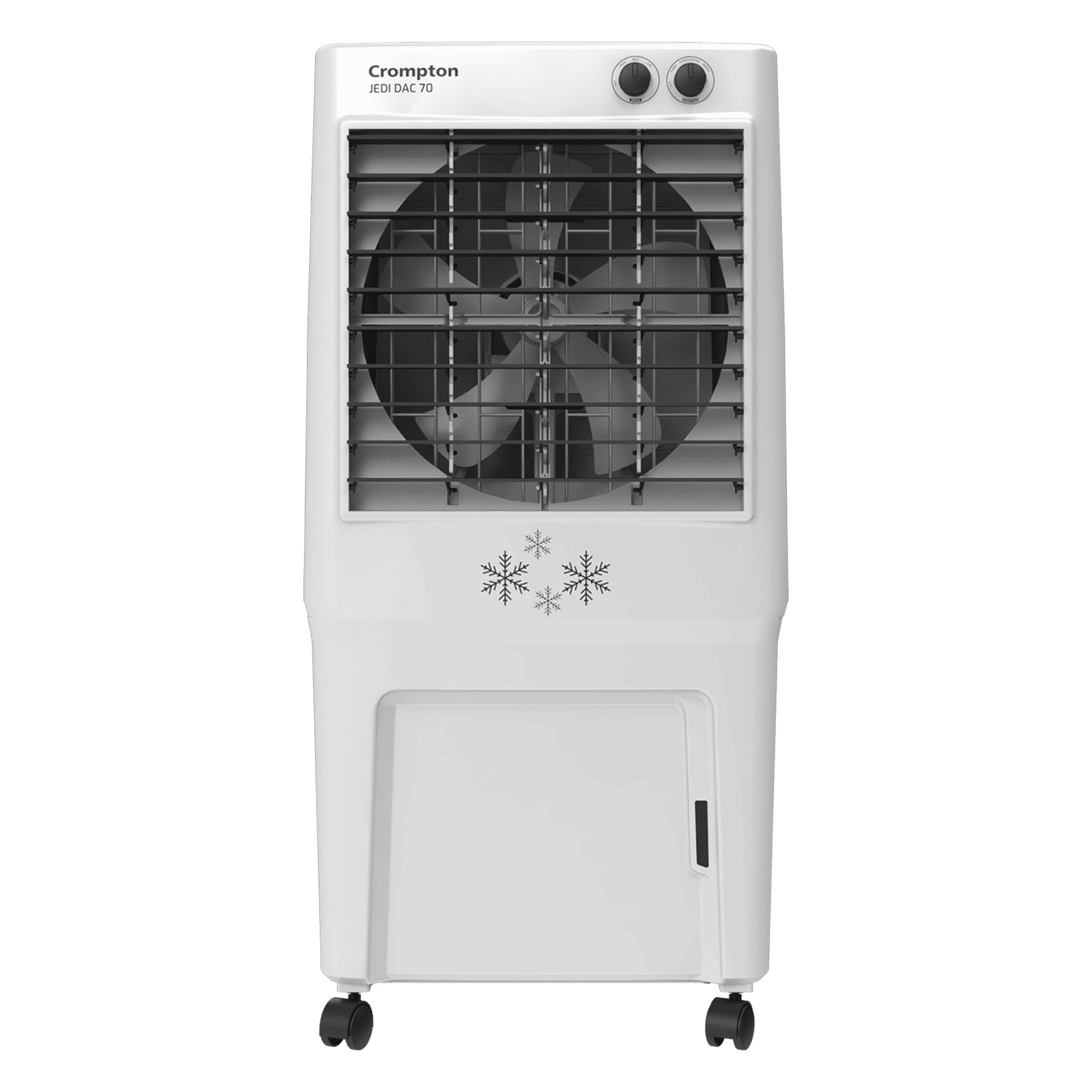 Crompton Jedi 70 Litres Desert Air Cooler with Everlast Pump (Fully Collasible Louvers, Black & White)_1