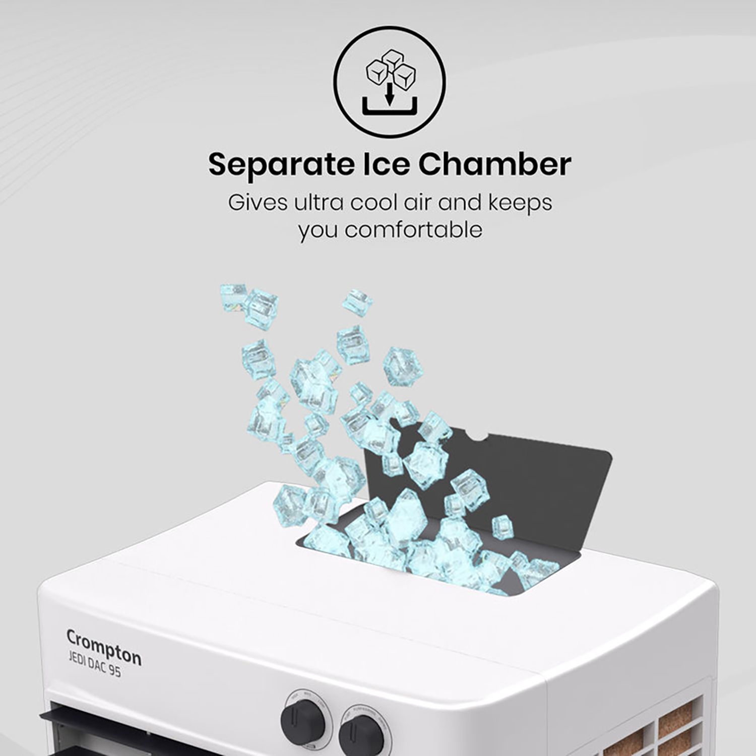 Crompton Jedi 95 Litres Desert Air Cooler with Everlast Pump (Fully Collasible Louvers, Black & White)_12