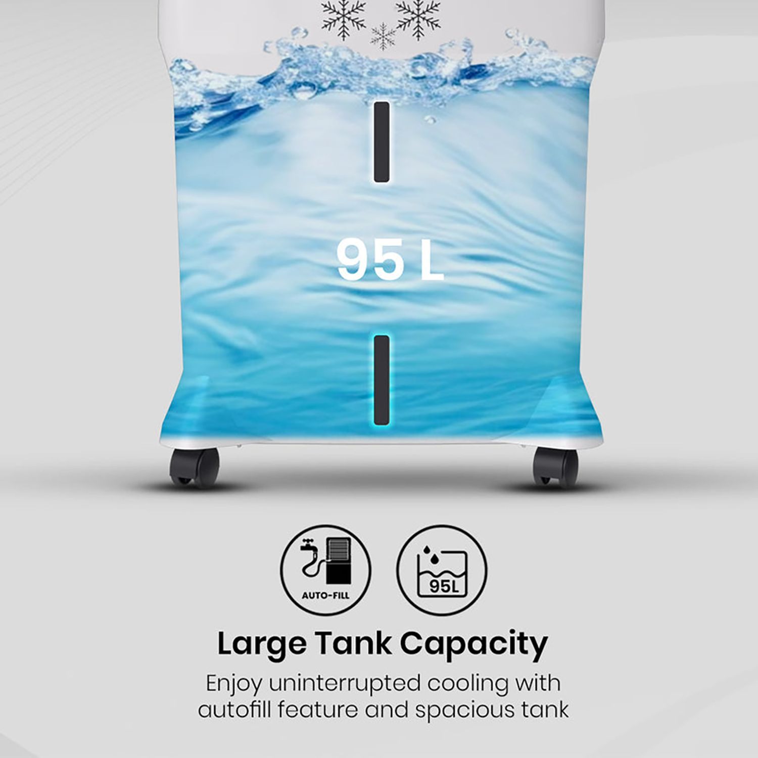 Crompton Jedi 95 Litres Desert Air Cooler with Everlast Pump (Fully Collasible Louvers, Black & White)_14