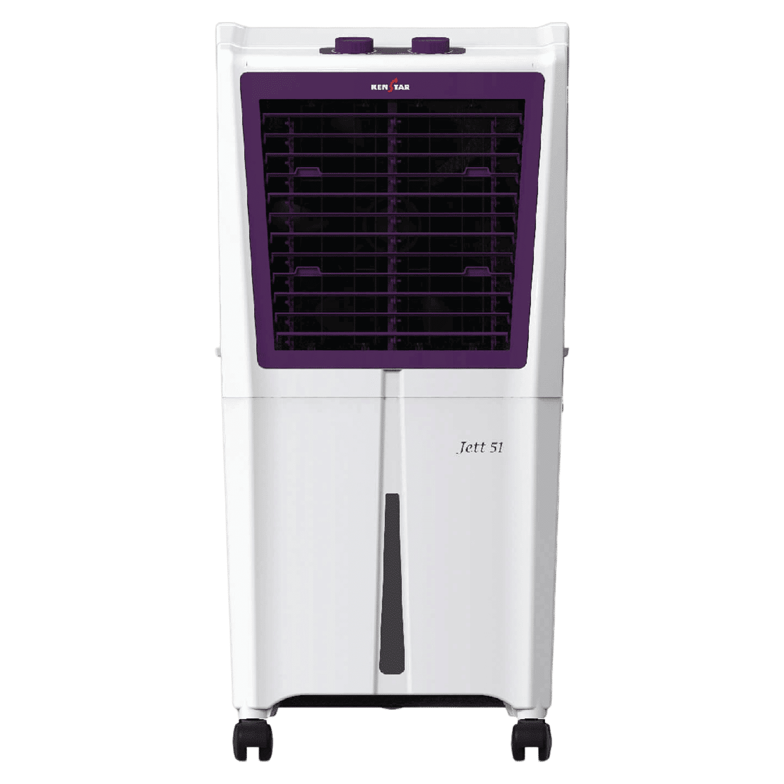 KENSTAR JETT HC 51 Litres Personal Air Cooler with Quadra Flow Technology (Collapsible Louvres, White & Purple)_1