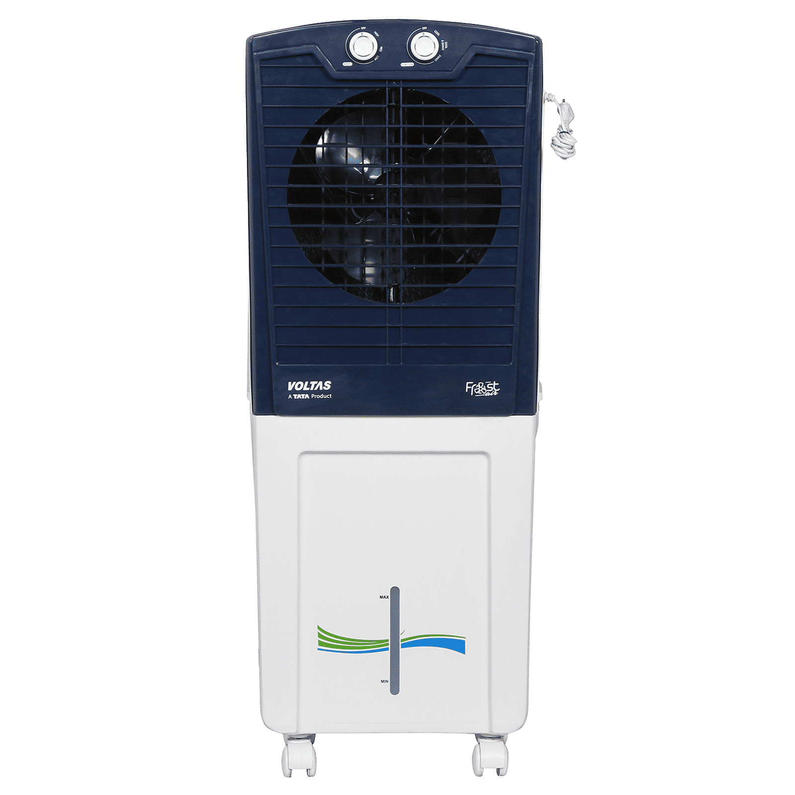 VOLTAS Frost Air 45 Litres Personal Air Cooler with Thermal Overload Protection (3 Speed Control, Oxford Blue)_1