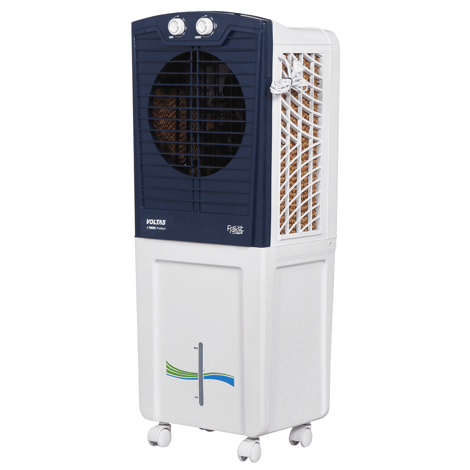 VOLTAS Frost Air 60 Litres Personal Air Cooler with Thermal Overload Protection (3 Speed Control, Oxford Blue)_5