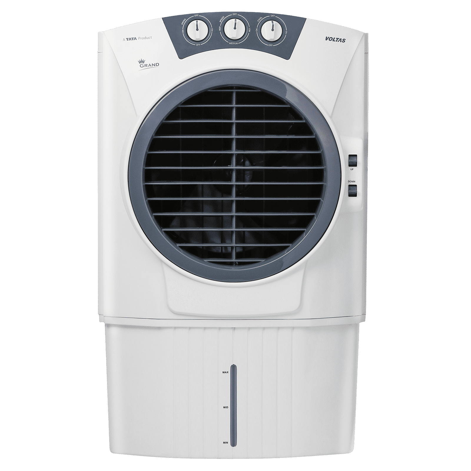 VOLTAS Grand 72 Litres Desert Air Cooler with Thermal Overload Protection (3 Speed Control, White & Grey) VOLTAS Grand 72 Litres Desert Air Cooler with Thermal Overload Protection (3 Speed Control, White & Grey)_1