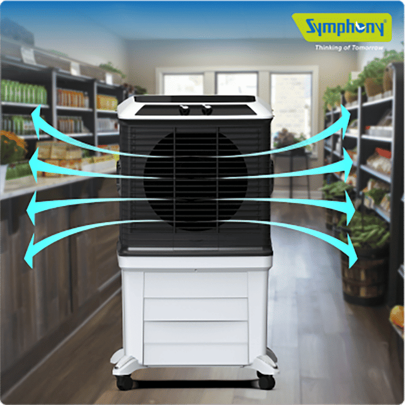 Symphony Arctic Circle 120 Litres Desert Air Cooler with i-Pure+ Technology (Inverter Compatible, Grey & Black) Symphony Arctic Circle 120 Litres Desert Air Cooler with i-Pure+ Technology (Inverter Compatible, Grey & Black)_9