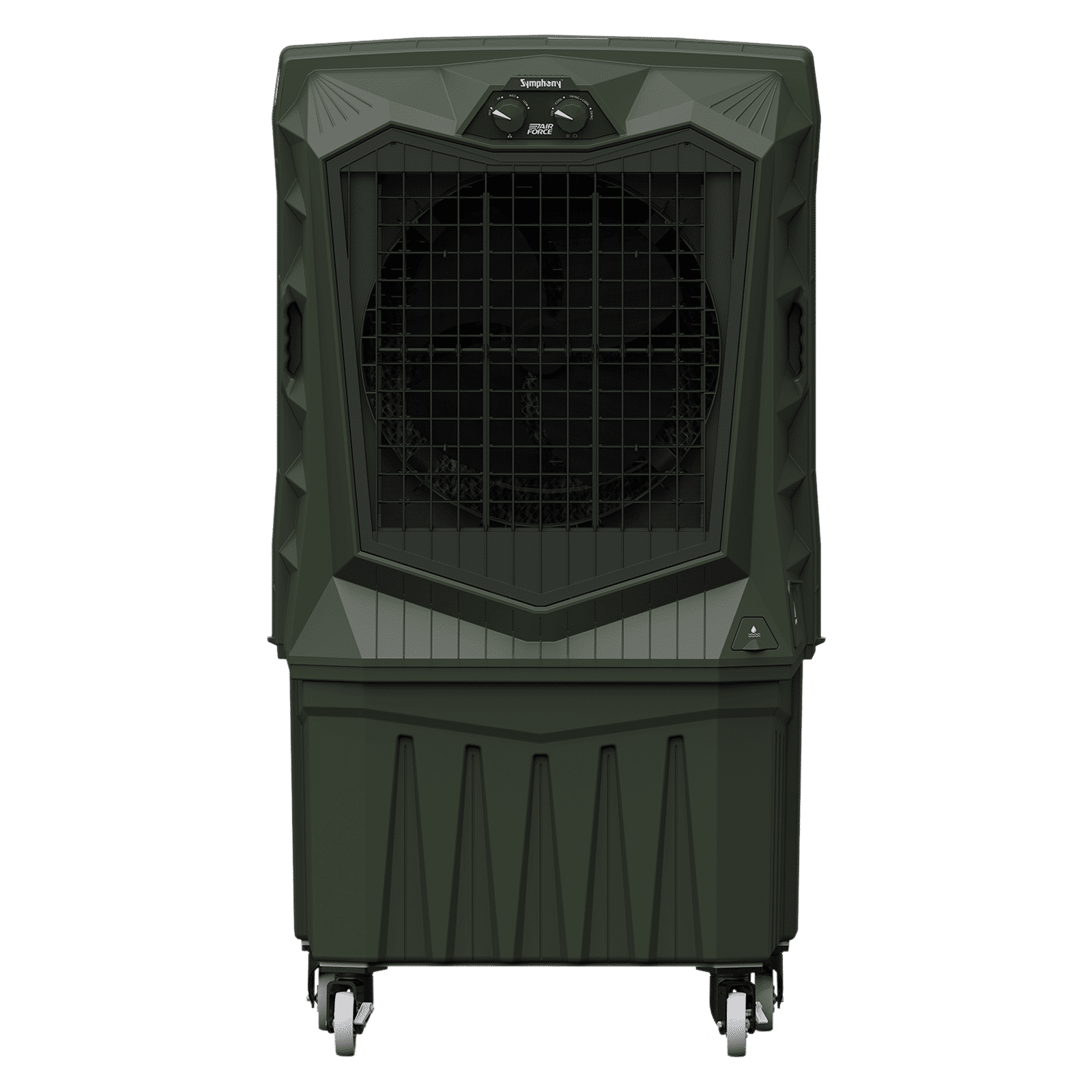 Symphony Air Force 160 Litres Desert Air Cooler with Xtra Power Jet Fan (Inverter Compatible, Militry Green)_1