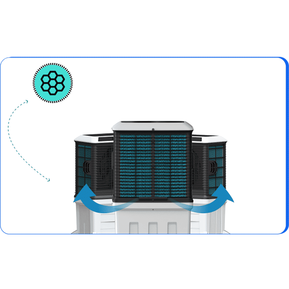 Symphony Arctic Circle 100 Litres Desert Air Cooler with i-Pure+ Technology (Inverter Compatible, Grey & Black) Symphony Arctic Circle 100 Litres Desert Air Cooler with i-Pure+ Technology (Inverter Compatible, Grey & Black)_11