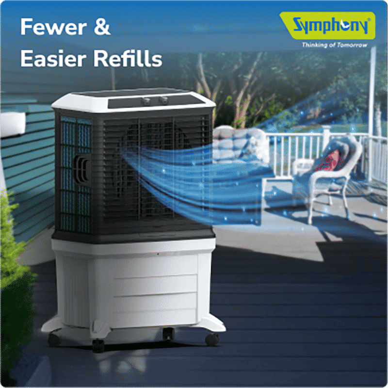 Symphony Arctic Circle 100 Litres Desert Air Cooler with i-Pure+ Technology (Inverter Compatible, Grey & Black) Symphony Arctic Circle 100 Litres Desert Air Cooler with i-Pure+ Technology (Inverter Compatible, Grey & Black)_12