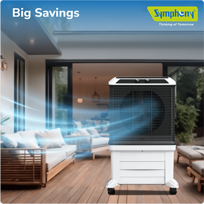 Symphony Arctic Circle 100 Litres Desert Air Cooler with i-Pure+ Technology (Inverter Compatible, Grey & Black) Symphony Arctic Circle 100 Litres Desert Air Cooler with i-Pure+ Technology (Inverter Compatible, Grey & Black)_13
