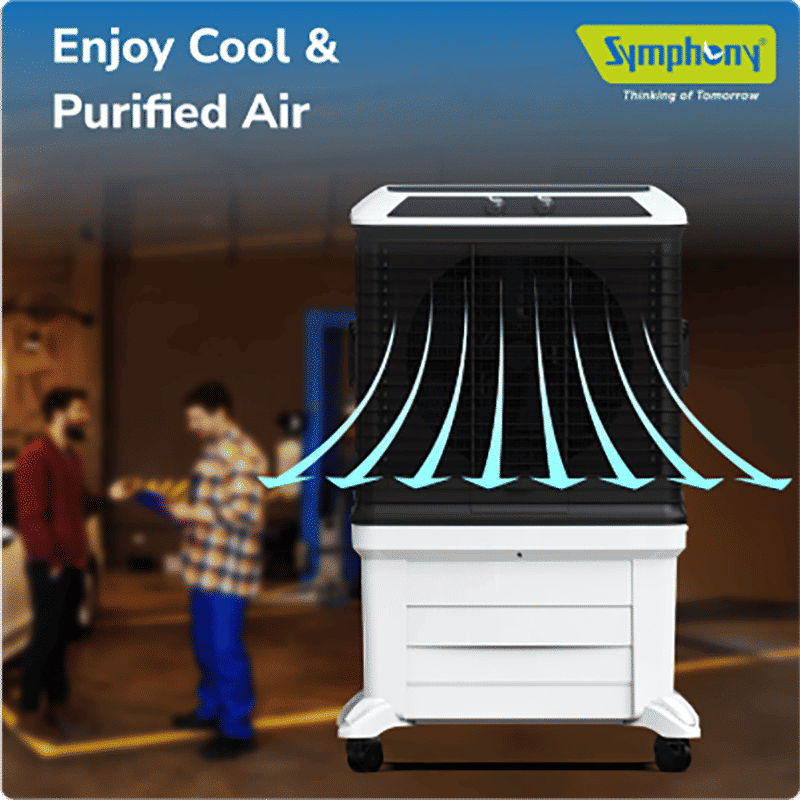 Symphony Arctic Circle 100 Litres Desert Air Cooler with i-Pure+ Technology (Inverter Compatible, Grey & Black) Symphony Arctic Circle 100 Litres Desert Air Cooler with i-Pure+ Technology (Inverter Compatible, Grey & Black)_14