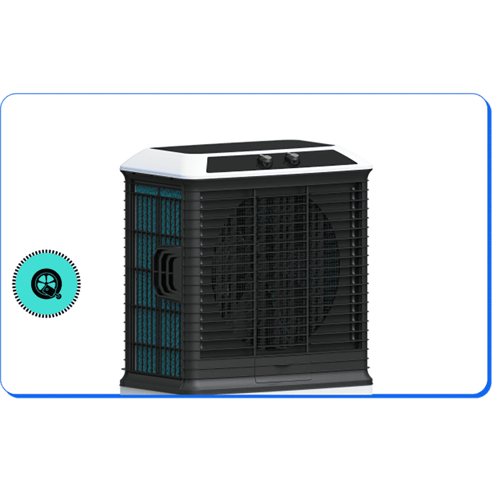 Symphony Arctic Circle 100 Litres Desert Air Cooler with i-Pure+ Technology (Inverter Compatible, Grey & Black) Symphony Arctic Circle 100 Litres Desert Air Cooler with i-Pure+ Technology (Inverter Compatible, Grey & Black)_7