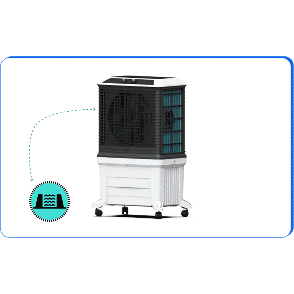 Symphony Arctic Circle 100 Litres Desert Air Cooler with i-Pure+ Technology (Inverter Compatible, Grey & Black) Symphony Arctic Circle 100 Litres Desert Air Cooler with i-Pure+ Technology (Inverter Compatible, Grey & Black)_8