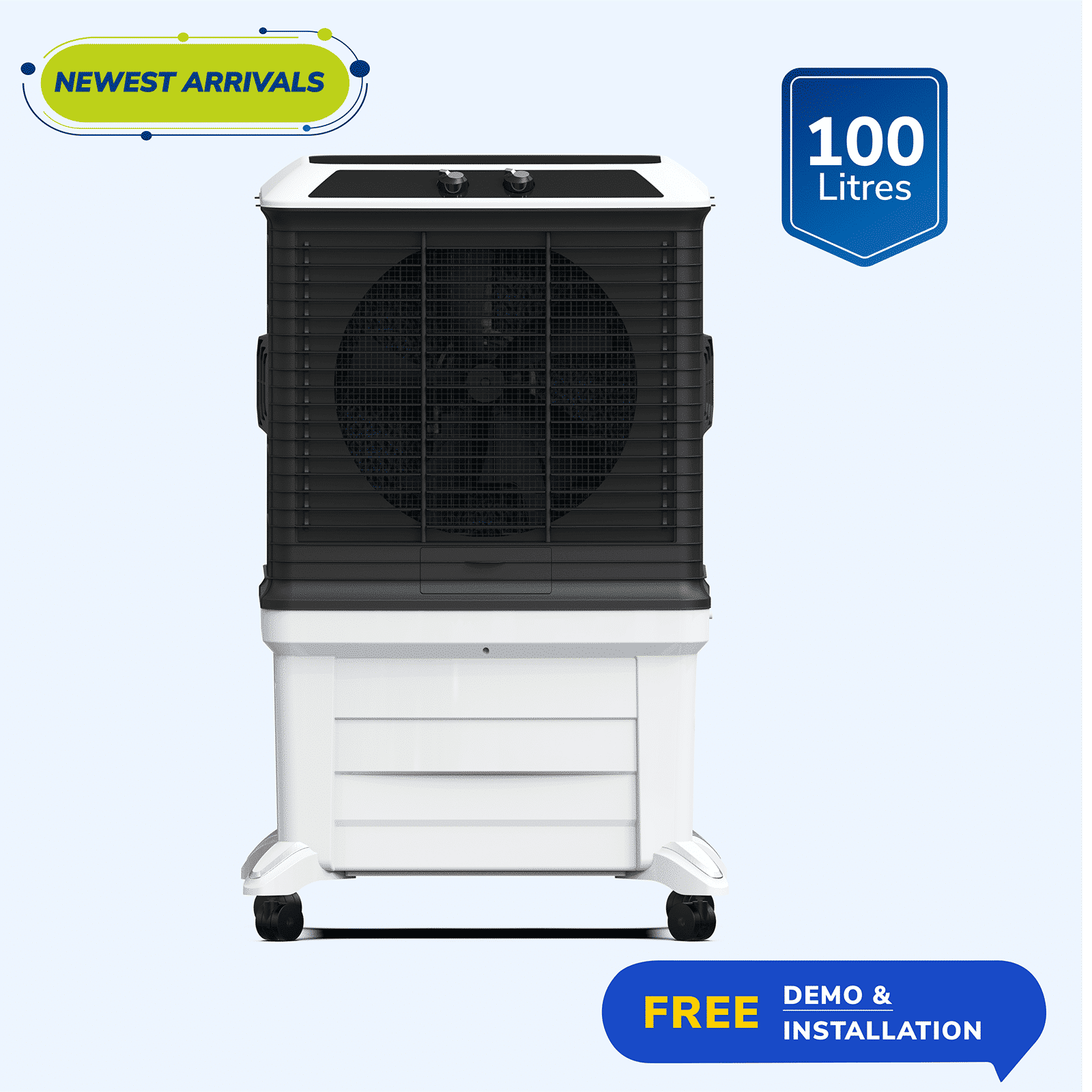 Symphony Arctic Circle 100 Litres Desert Air Cooler with i-Pure+ Technology (Inverter Compatible, Grey & Black) Symphony Arctic Circle 100 Litres Desert Air Cooler with i-Pure+ Technology (Inverter Compatible, Grey & Black)_10