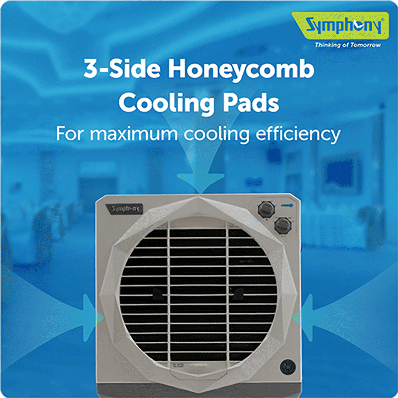 Symphony Jumbo 200EX 200 Litres Desert Air Cooler with CFD Technology (Inverter Compatible, White & Grey)_9