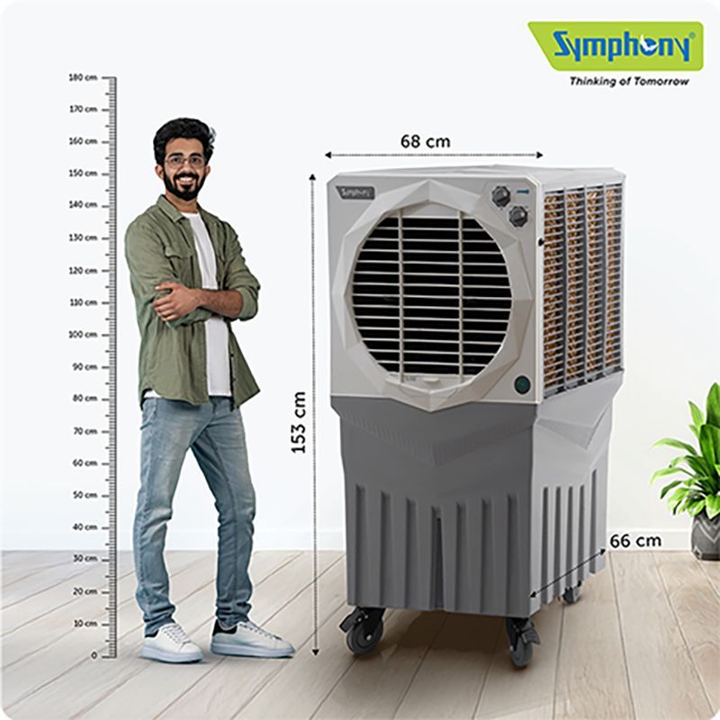 Symphony Jumbo 200EX 200 Litres Desert Air Cooler with CFD Technology (Inverter Compatible, White & Grey)_12