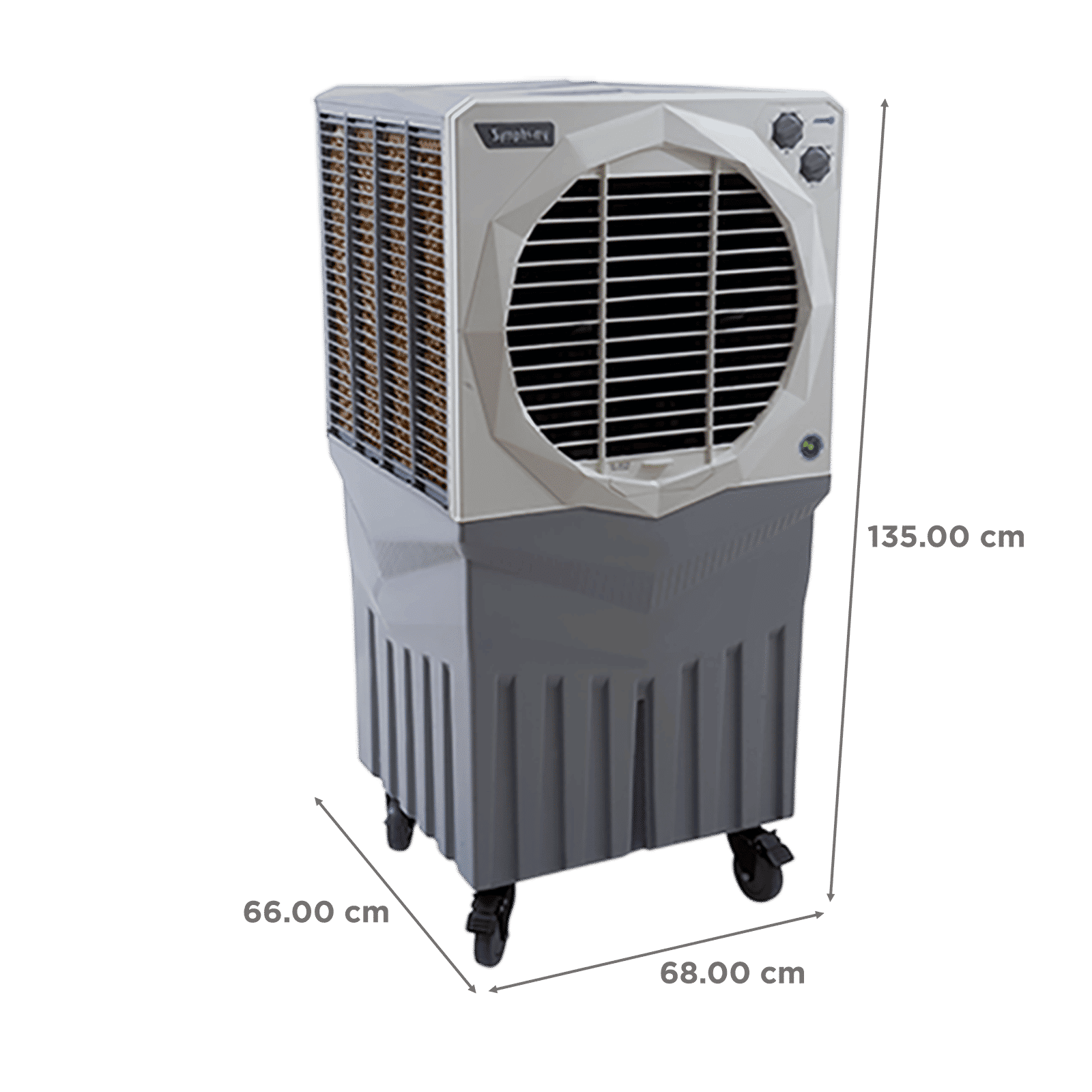 Symphony Jumbo 200EX 200 Litres Desert Air Cooler with CFD Technology (Inverter Compatible, White & Grey)_2