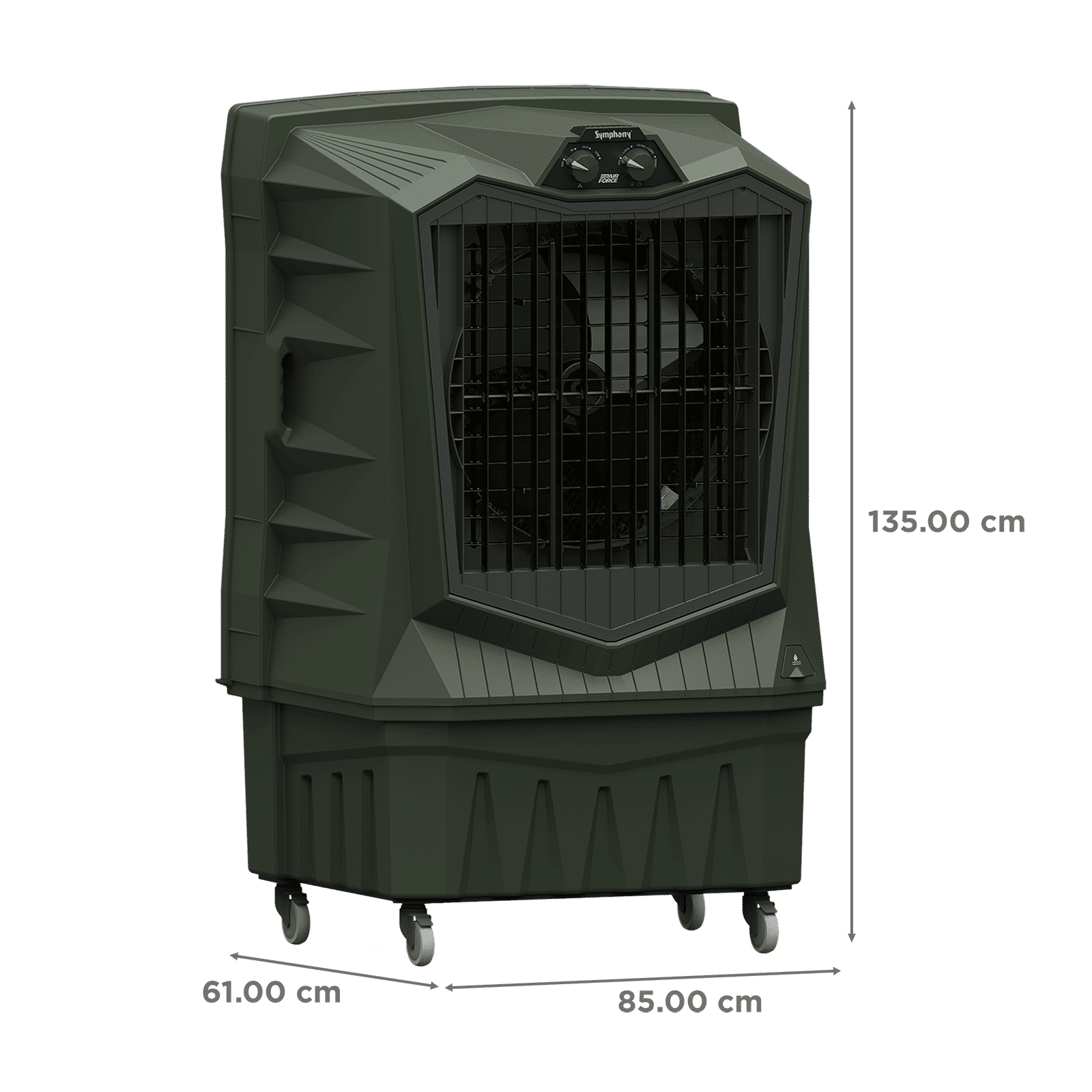 Symphony Air Force 120 Litres Desert Air Cooler with Xtra Power Jet Fan (Inverter Compatible, Militry Green) Symphony Air Force 120 Litres Desert Air Cooler with Xtra Power Jet Fan (Inverter Compatible, Militry Green)_2