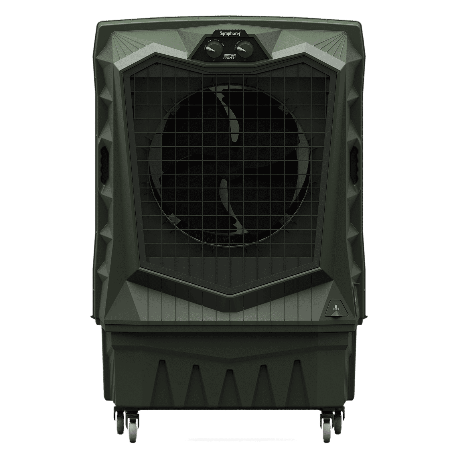 Symphony Air Force 100 Litres Desert Air Cooler with Xtra Power Jet Fan (Inverter Compatible, Militry Green)_1