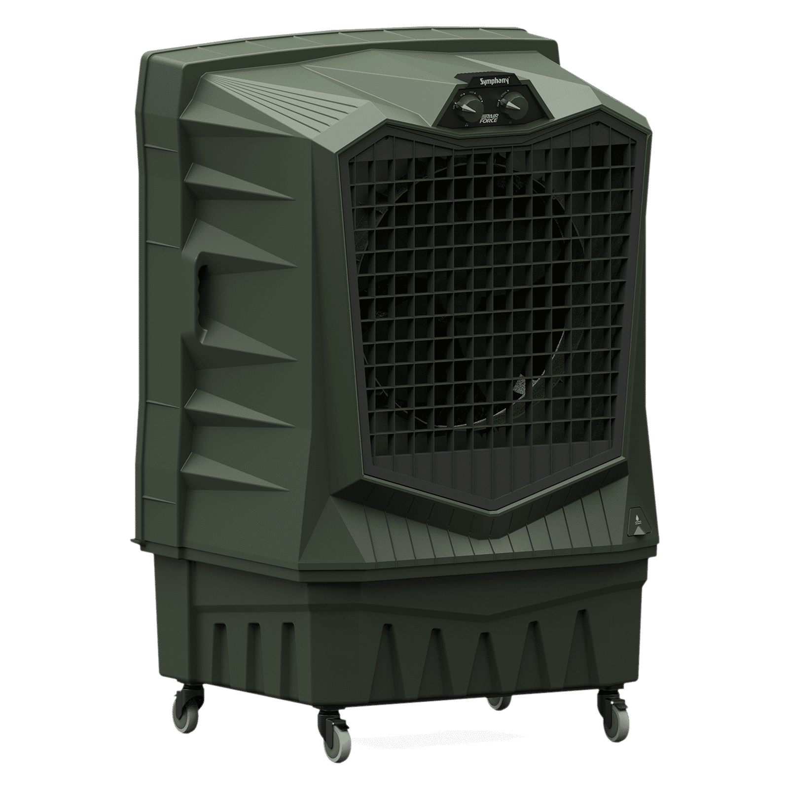 Symphony Air Force 100 Litres Desert Air Cooler with Xtra Power Jet Fan (Inverter Compatible, Militry Green)_4