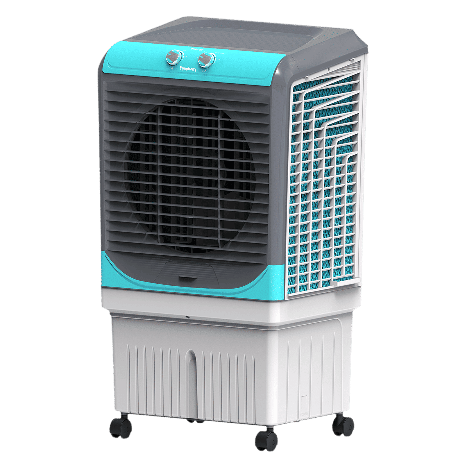 Symphony Maxwind 80XL+ 80 Litres Desert Air Cooler with CFD Technology (Inverter Compatible, Grey & Blue)_5