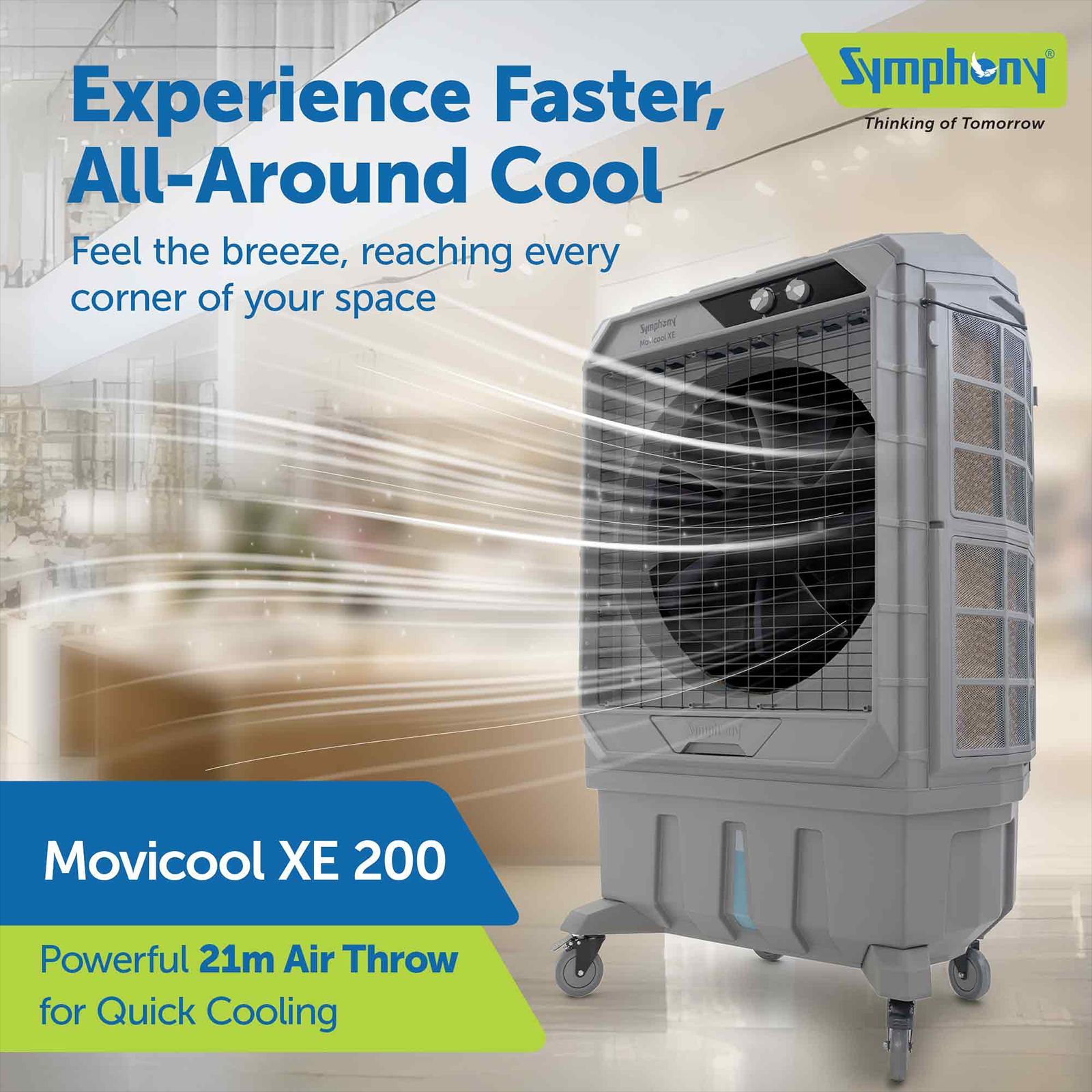Symphony Movicool XE 200 Litres Desert Air Cooler with CFD Technology (Inverter Compatible, Grey) Symphony Movicool XE 200 Litres Desert Air Cooler with CFD Technology (Inverter Compatible, Grey)_7