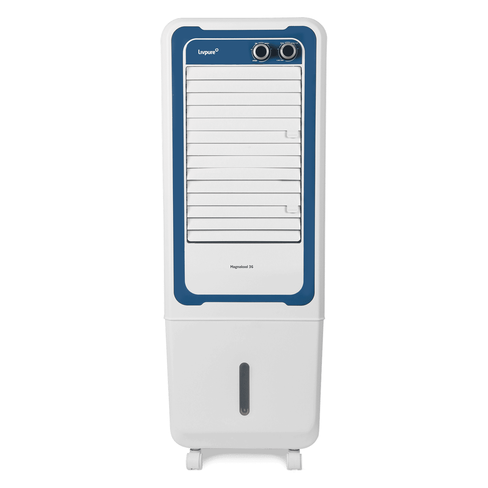 Livpure Magnakool 36 Litres Tower Air Cooler with Evaporative Cooling Technology (Inverter Compatible, White & Blue)_1