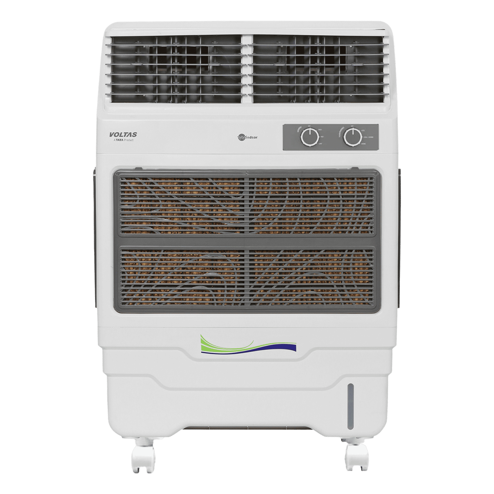 VOLTAS Windsor 85 Litres Room Air Cooler with Thermal Overload Protection (3 Speed Control, White & Grey) VOLTAS Windsor 85 Litres Room Air Cooler with Thermal Overload Protection (3 Speed Control, White & Grey)_1