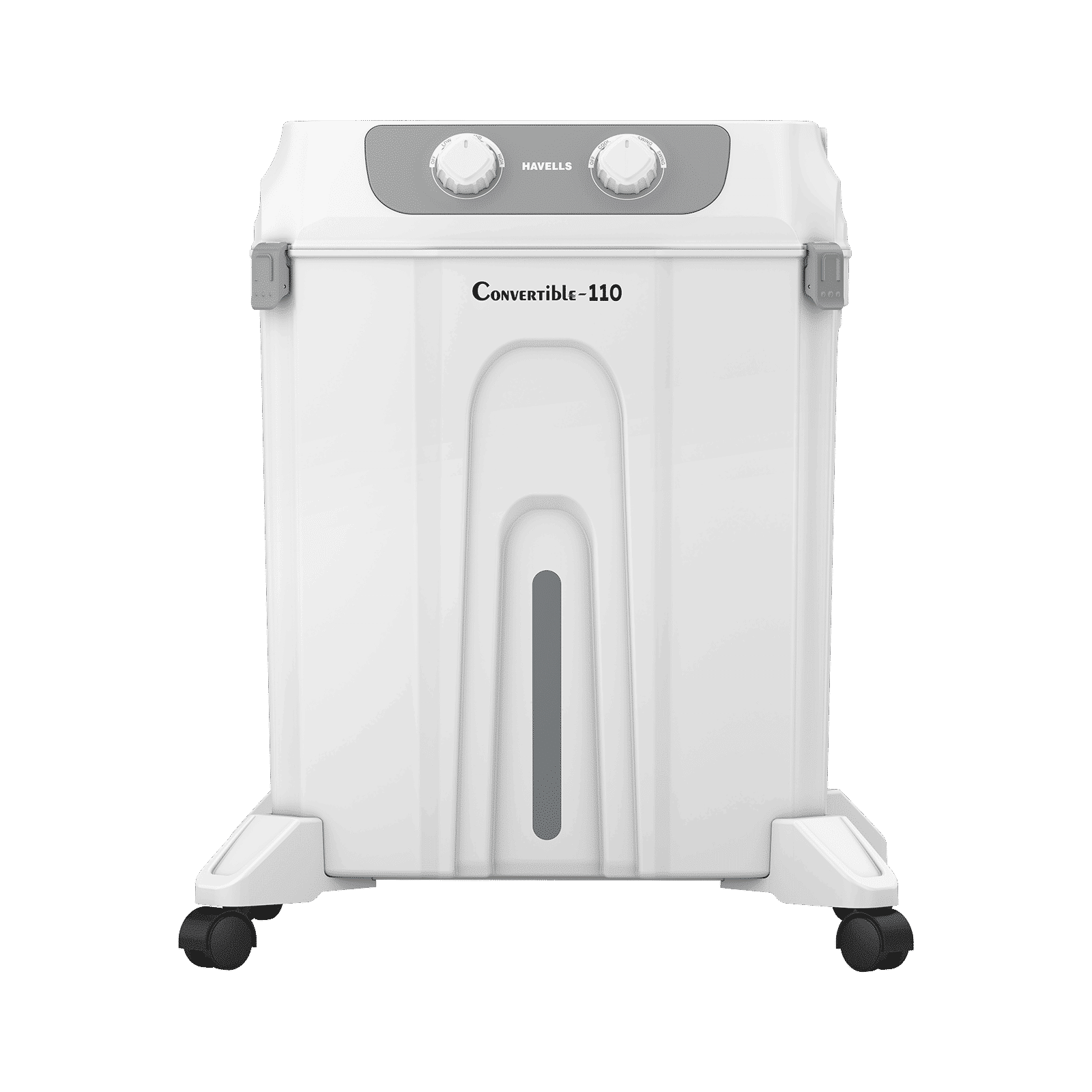 Havells Convertible 110 Litres Desert Air Cooler with Dual Flow Technology (Metal Blade Fan, White & Grey)_10