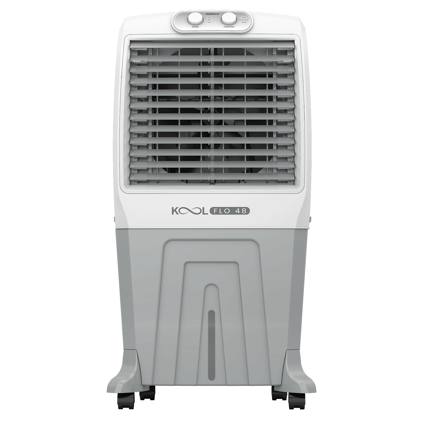 Havells KoolFlo 48 Litres Personal Air Cooler with Dual Flow Technology (Bacteria Shield Honeycomb Pads Technology, White & Grey)_1