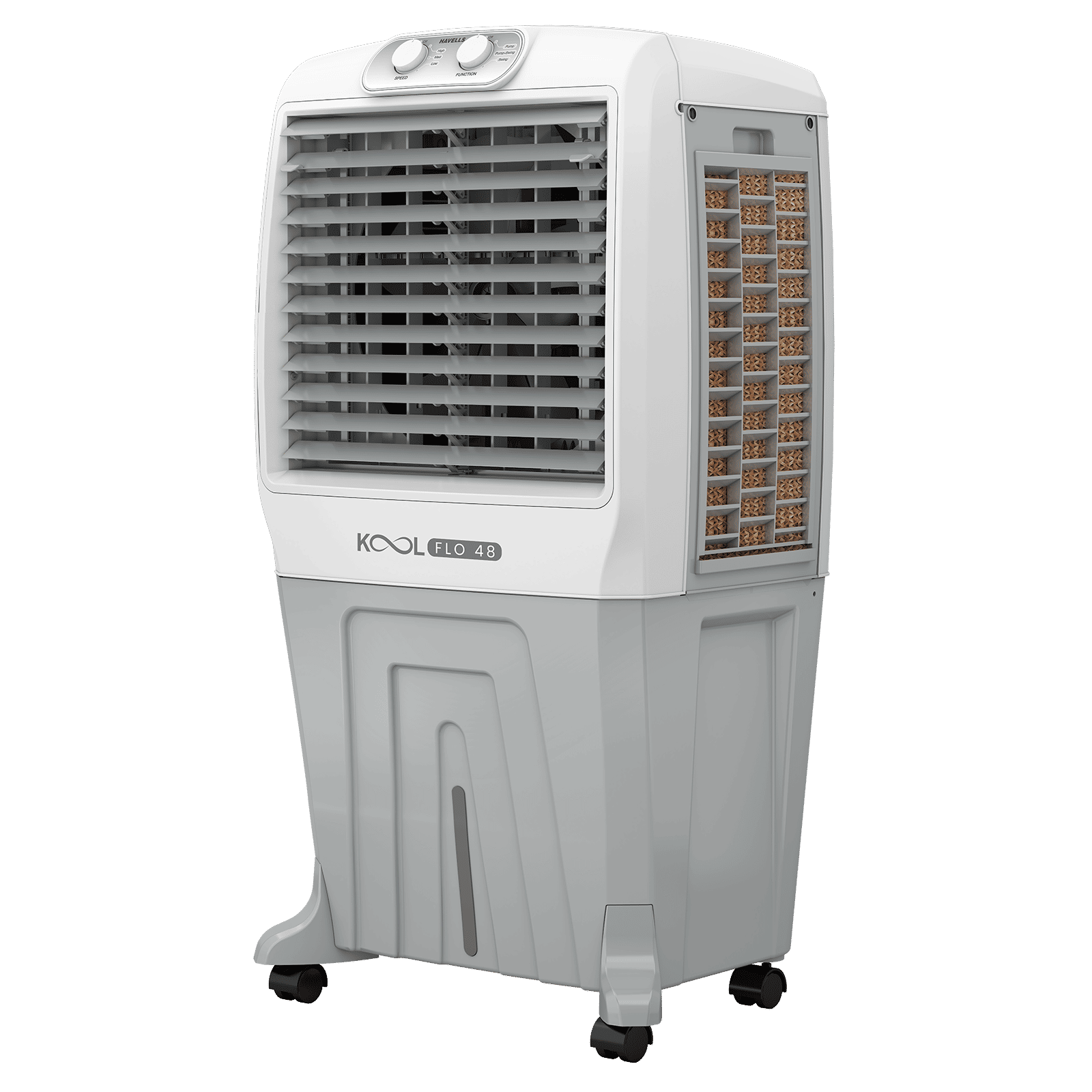 Havells KoolFlo 48 Litres Personal Air Cooler with Dual Flow Technology (Bacteria Shield Honeycomb Pads Technology, White & Grey)_4