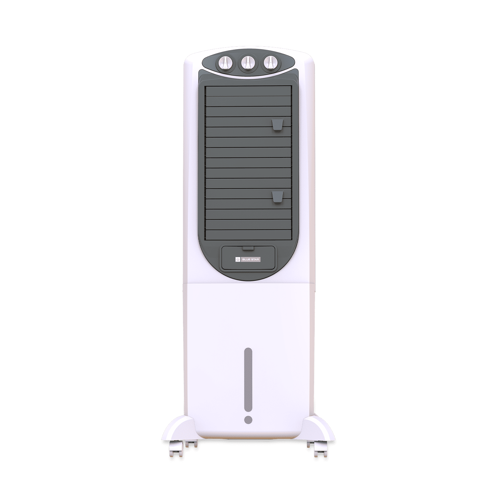 Blue Star PREMIA 35 Litres Tower Air Cooler with Anti-Microbial Property (Cross Drift Technology, White & Cool Grey)_1