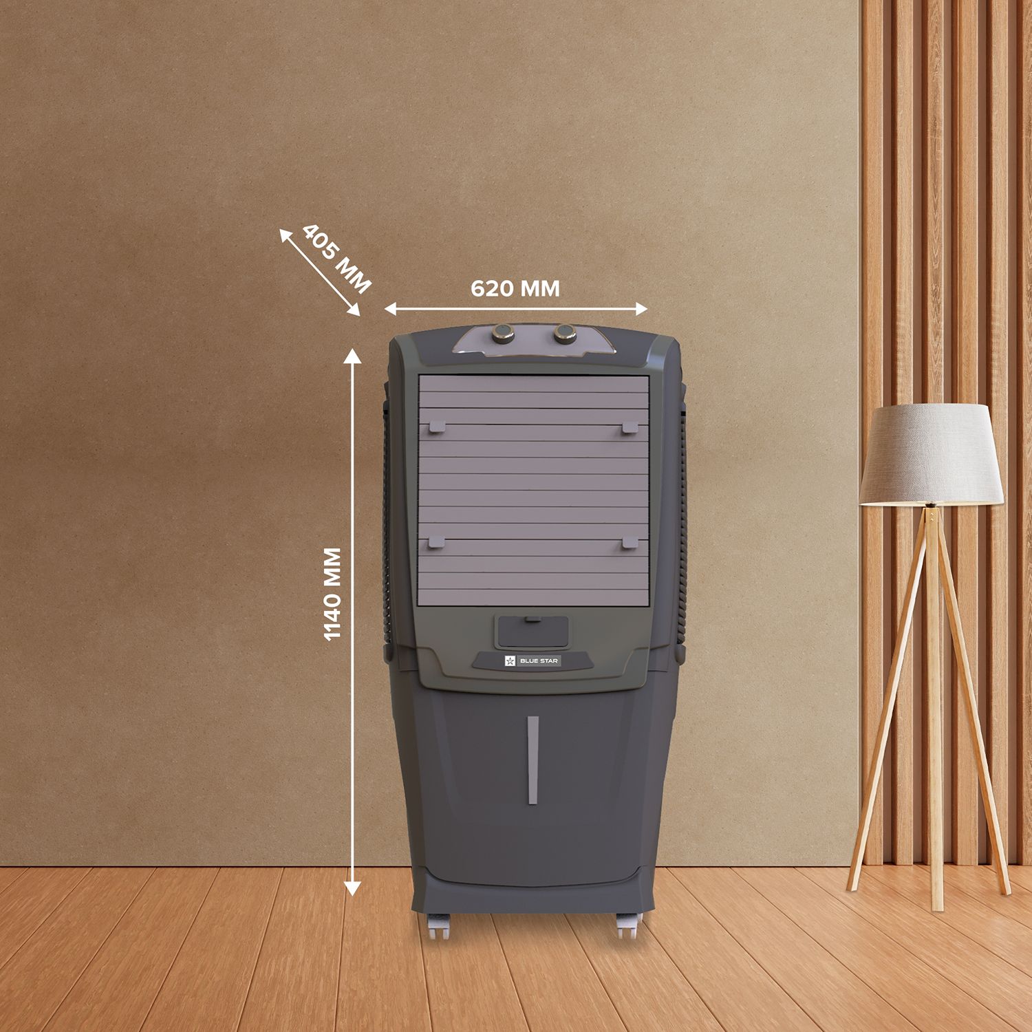 Blue Star Aura Neo 55 Litres Desert Air Cooler with Anti-Microbial Properties (Thermal Overload Protection, Grey)_6