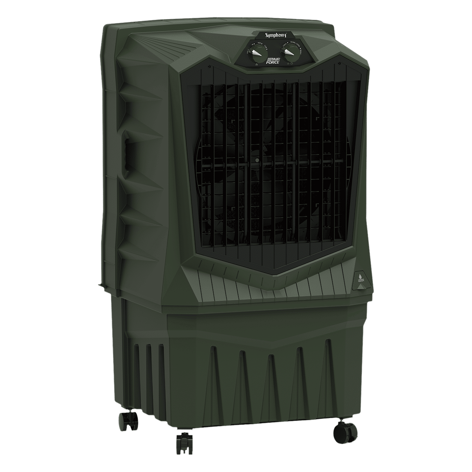Symphony Air Force 95 Litres Desert Air Cooler with Auto Louver Movement (Inverter Compatible, Militry Green) Symphony Air Force 95 Litres Desert Air Cooler with Auto Louver Movement (Inverter Compatible, Militry Green)_3