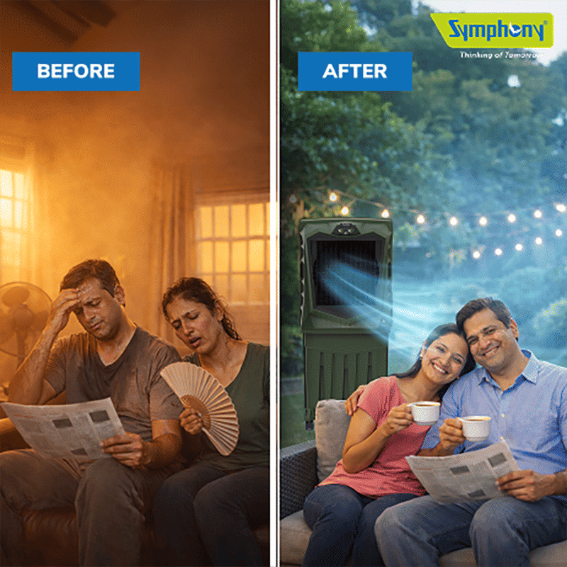 Symphony Air Force 90 Litres Desert Air Cooler with Auto Louver Movement (Inverter Compatible, Militry Green) Symphony Air Force 90 Litres Desert Air Cooler with Auto Louver Movement (Inverter Compatible, Militry Green)_7