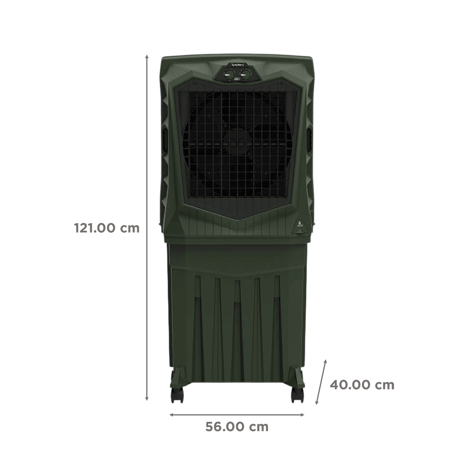 Symphony Air Force 90 Litres Desert Air Cooler with Auto Louver Movement (Inverter Compatible, Militry Green)_2