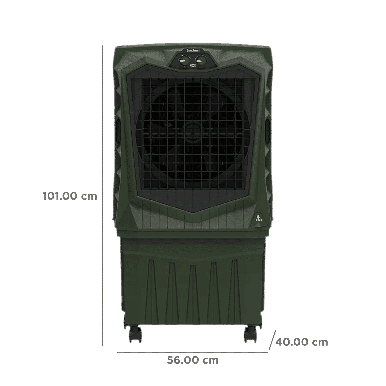 Symphony Air Force 60 Litres Desert Air Cooler with Auto Louver Movement (Inverter Compatible, Militry Green)_3