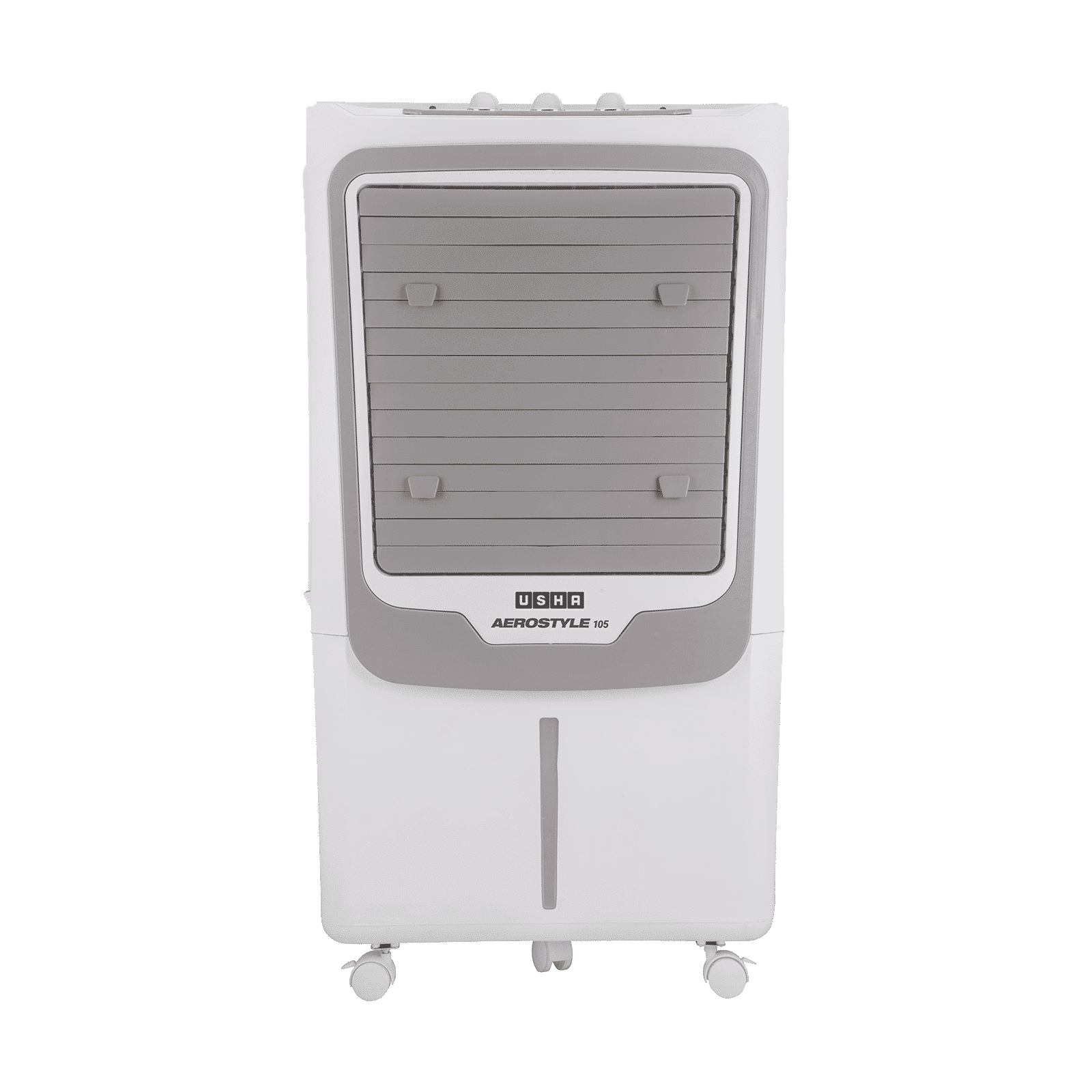 Usha AERO STYLE 105ASD1 105 Litres Desert Air Cooler with Shower Distribution Channel (Adjustable Water Flow, White & Grey) Usha AERO STYLE 105ASD1 105 Litres Desert Air Cooler with Shower Distribution Channel (Adjustable Water Flow, White & Grey)_1