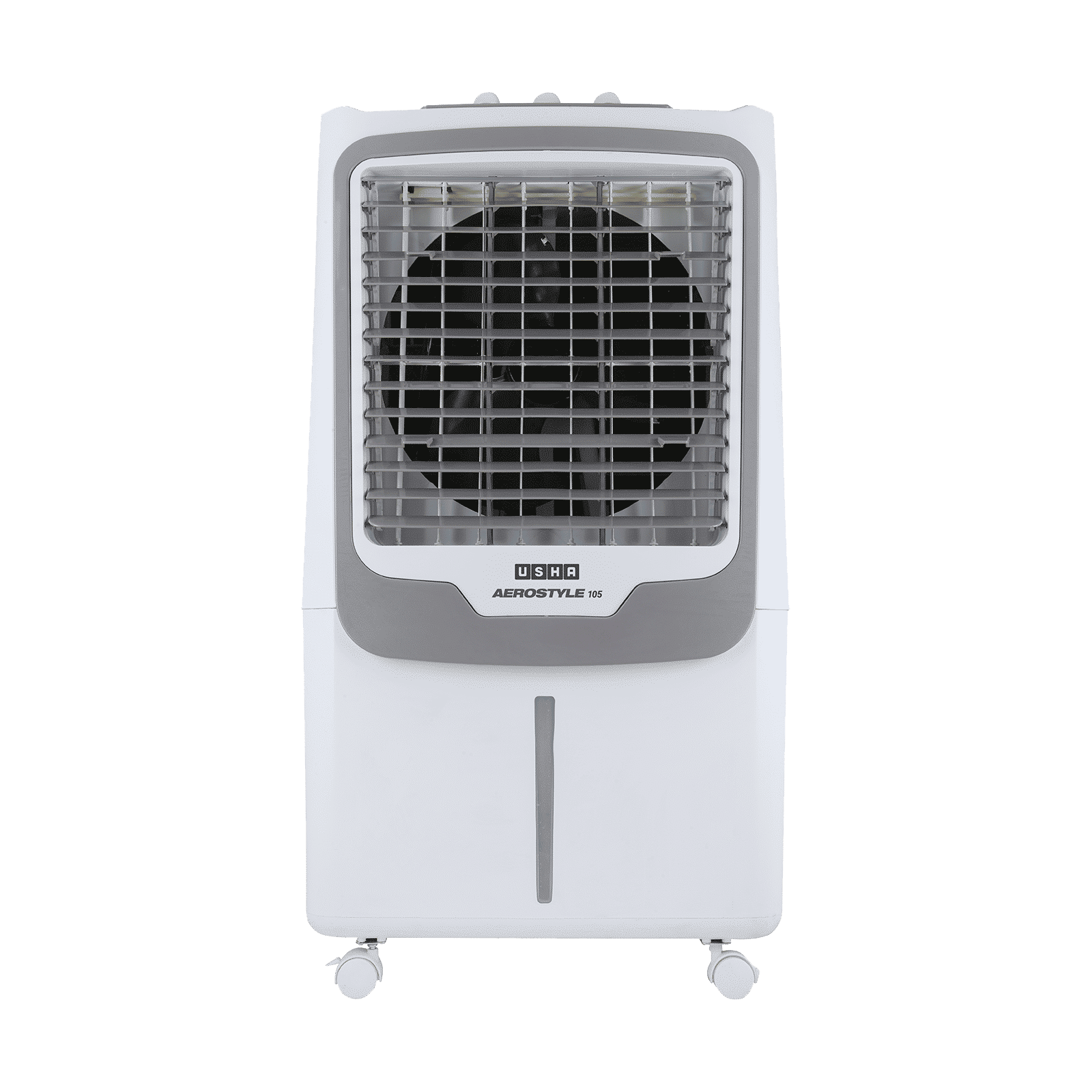 Usha AERO STYLE 105ASD1 105 Litres Desert Air Cooler with Shower Distribution Channel (Adjustable Water Flow, White & Grey)_1