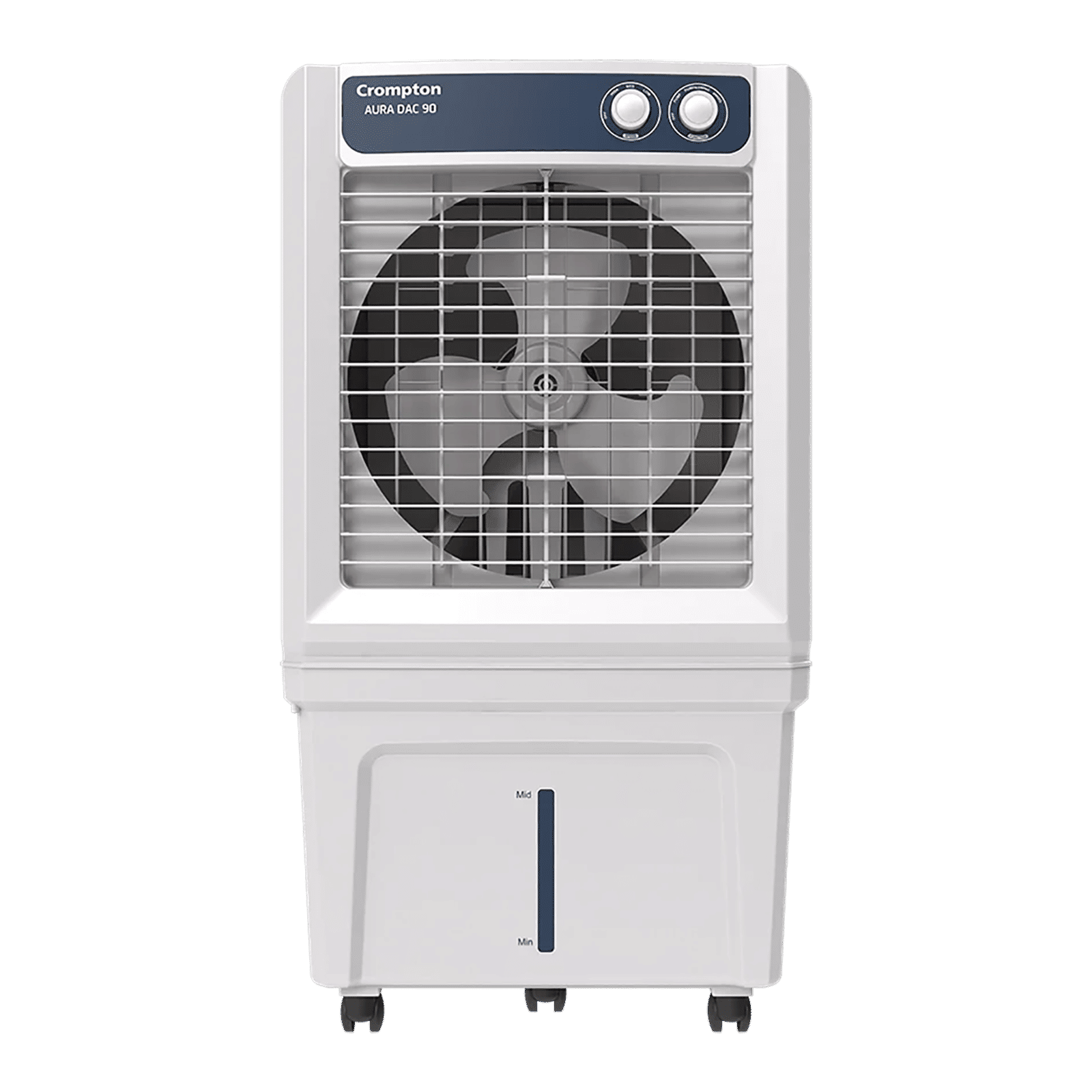Crompton Aura 90 Litres Desert Air Cooler with Everlast Pump (Auto Swing Louvers, White & Indian Ink)_1