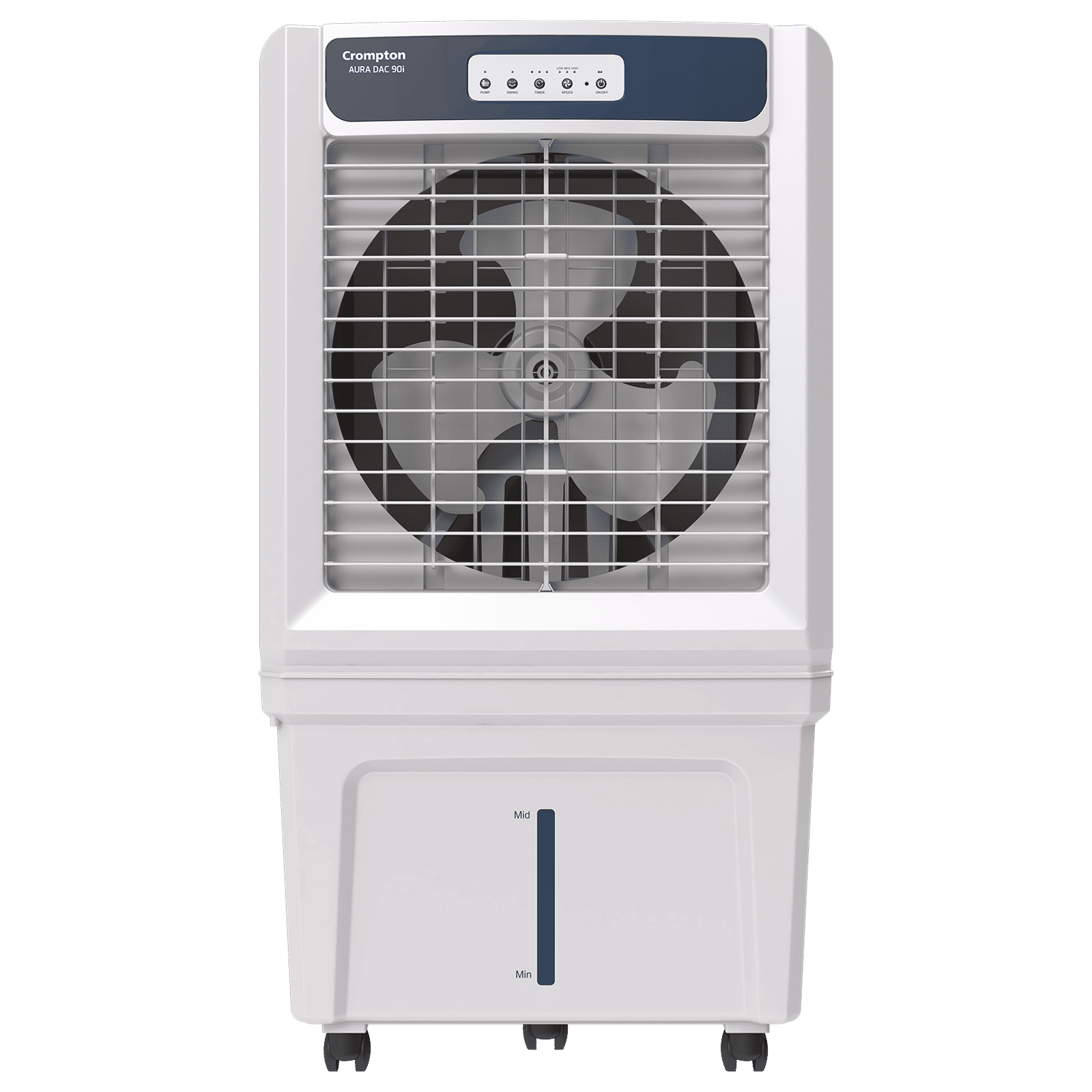 Crompton Aura 90 Litres Desert Air Cooler with Everlast Pump (Auto Swing Louvers, White & Indian Ink)_1