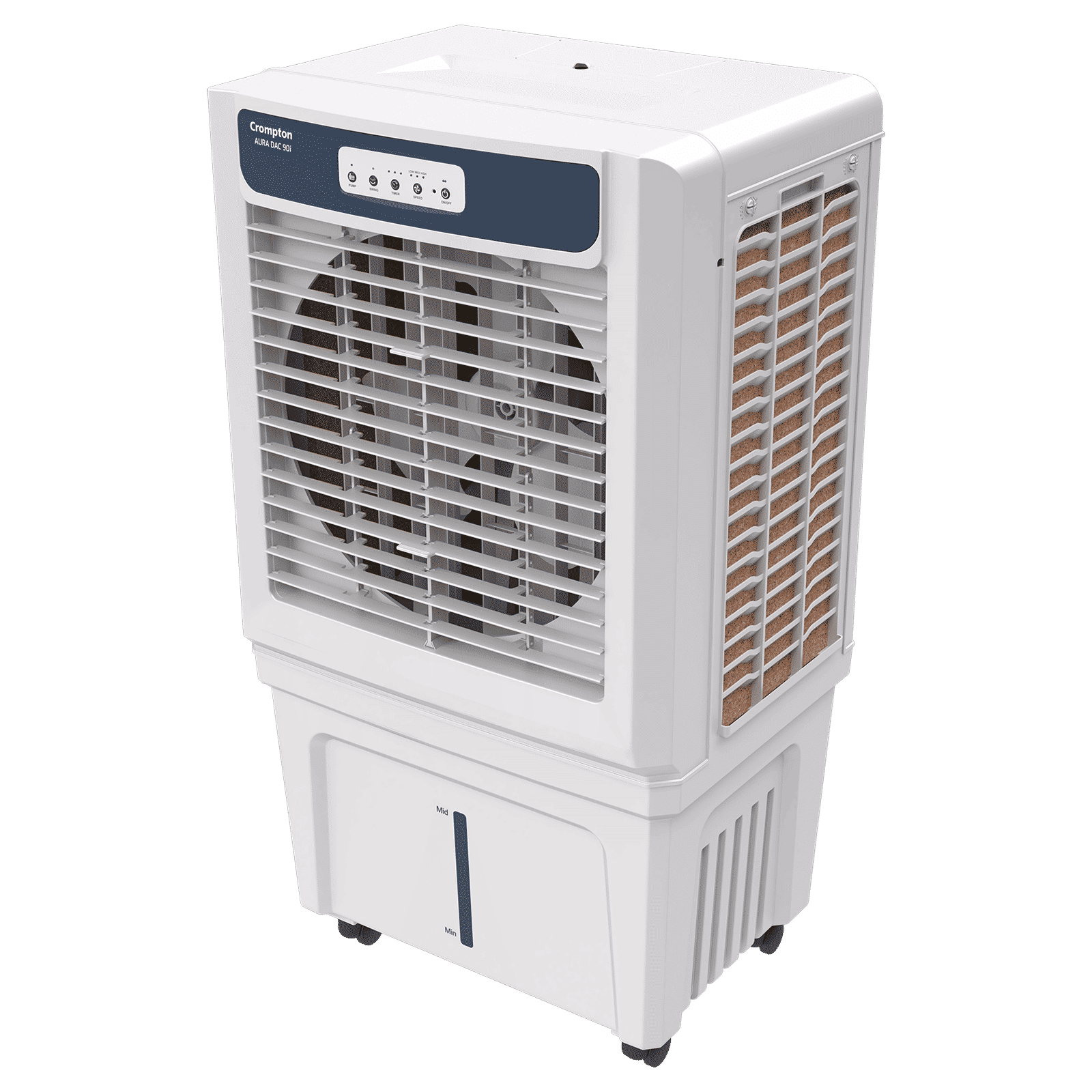 Crompton Aura 90 Litres Desert Air Cooler with Everlast Pump (Auto Swing Louvers, White & Indian Ink)_3