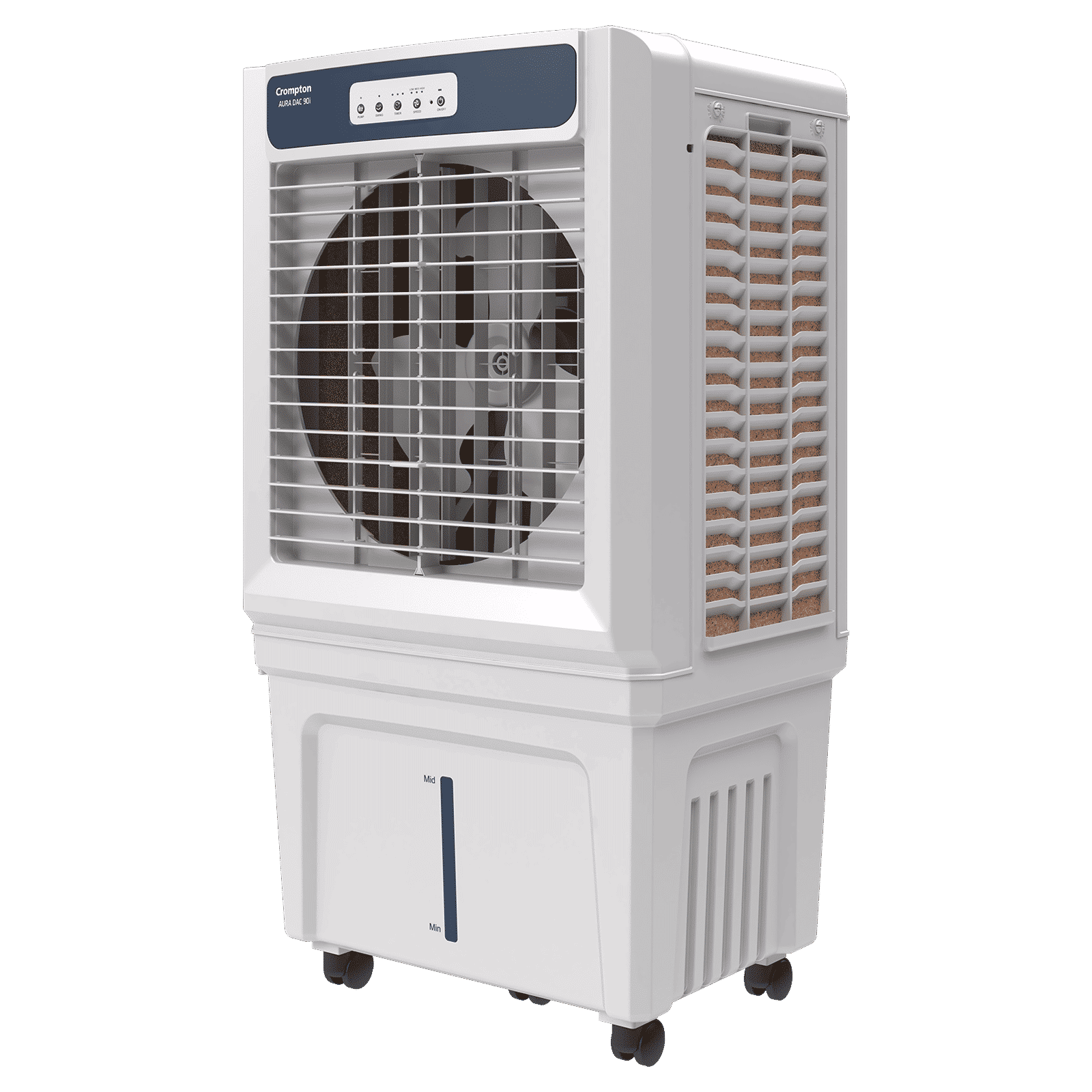Crompton Aura 90 Litres Desert Air Cooler with Everlast Pump (Auto Swing Louvers, White & Indian Ink)_5