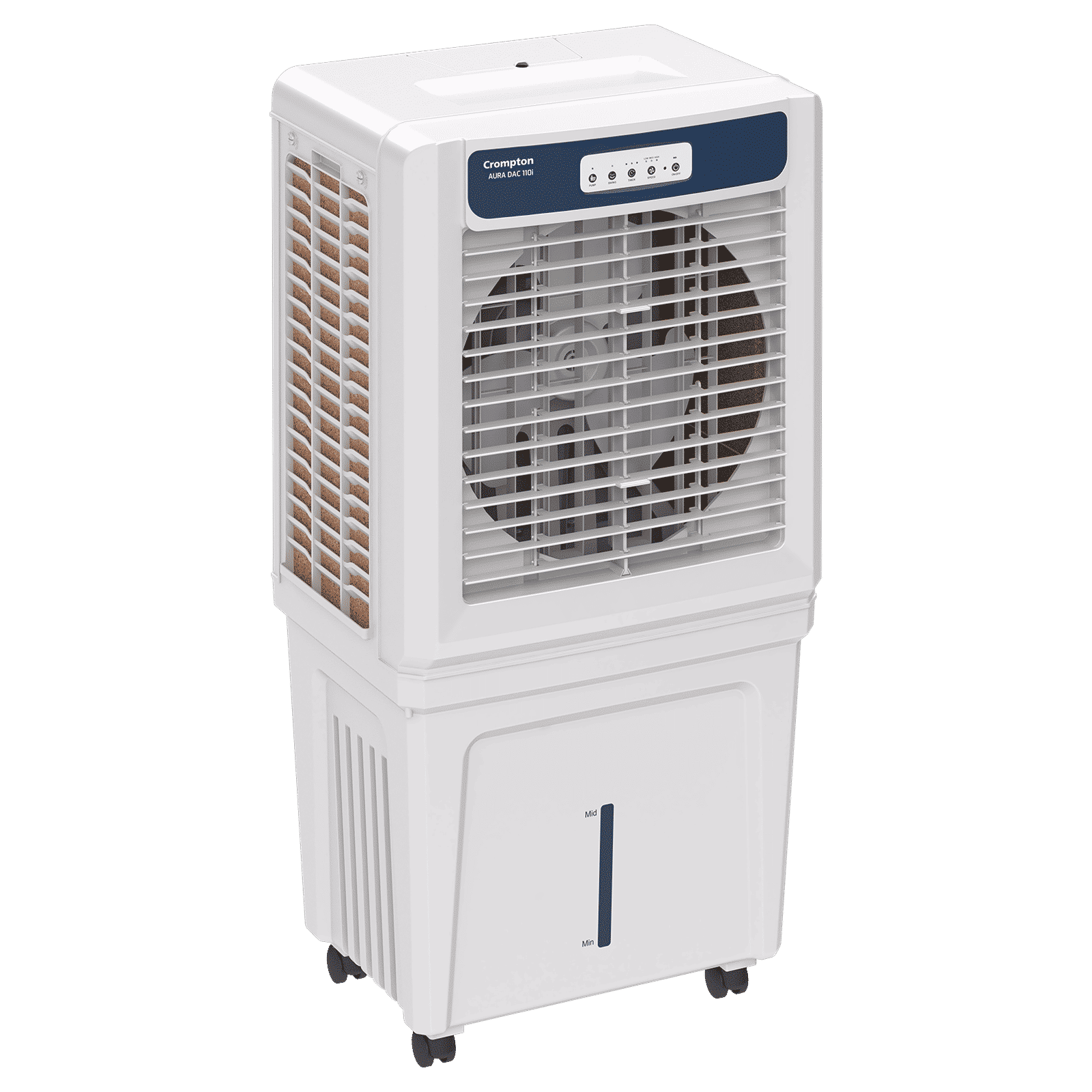 Crompton Aura 110 Litres Desert Air Cooler with Everlast Pump (Auto Swing Louvers, White & Indian Ink)_3